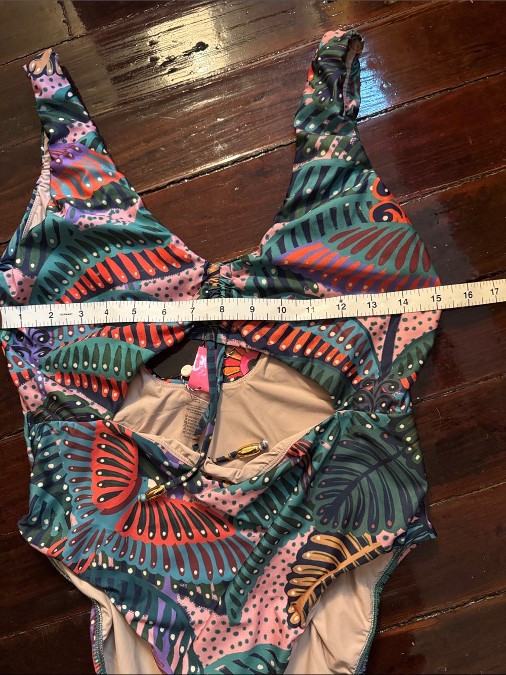 NWT Farm Rio one-piece Swimsuit Size L - Picture 7 of 10